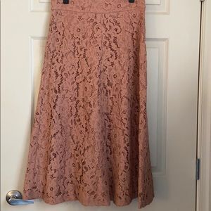 Zara long lace skirt